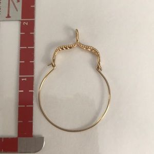 Vintage 14k gold charm holder